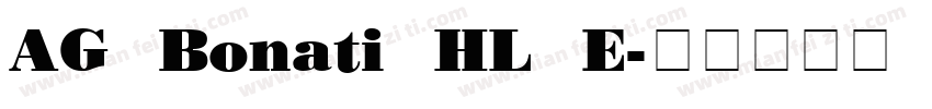 AG Bonati HL E字体转换